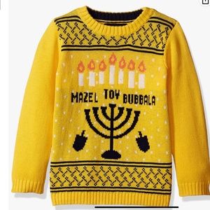 Kids Holiday Sweater, Mazel Hanukkah